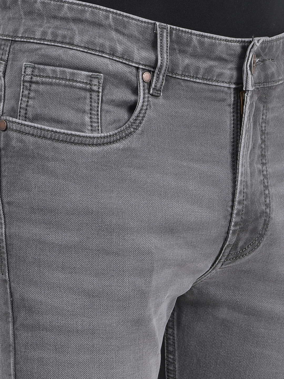 Numero Uno Men Solid Grey Jeans